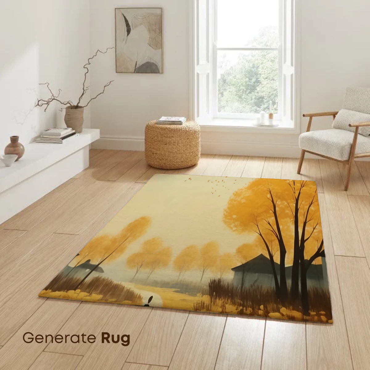 Autumn Solitude: Golden Leaves and Serene Path - Image 6