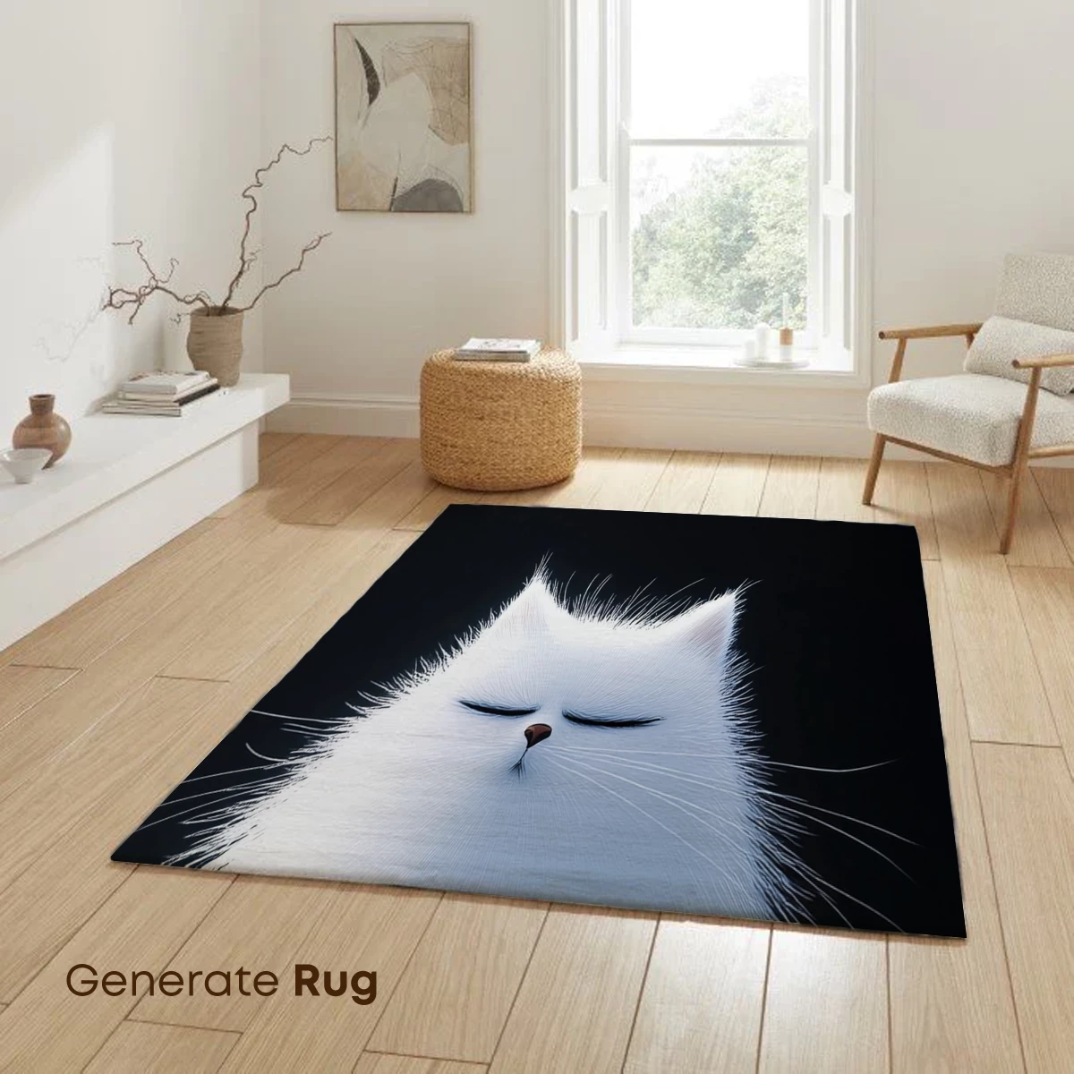 Cozy Cat with Coffee: Whimsical Minimalism - Image 6