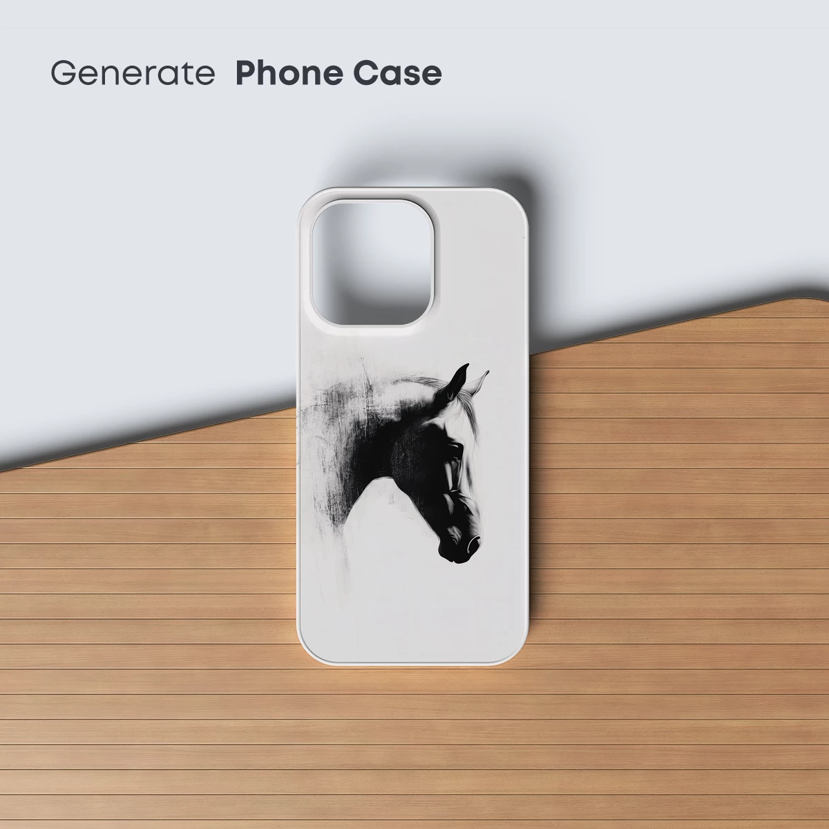 Elegant Equine Silhouette: Monochrome Mastery - Image 3