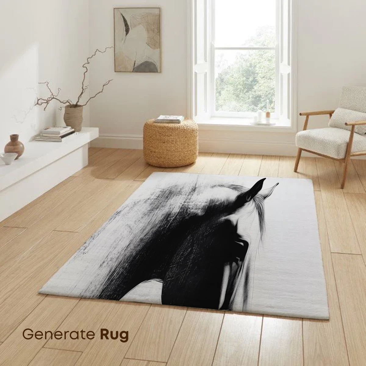 Elegant Equine Silhouette: Monochrome Mastery - Image 6