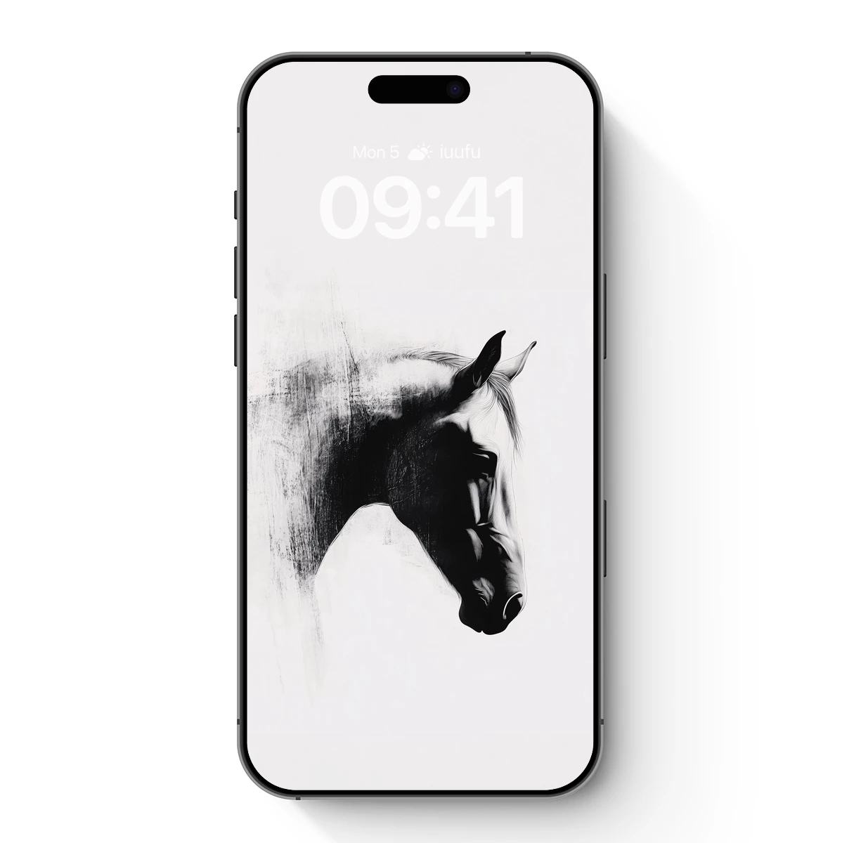 Elegant Equine Silhouette: Monochrome Mastery