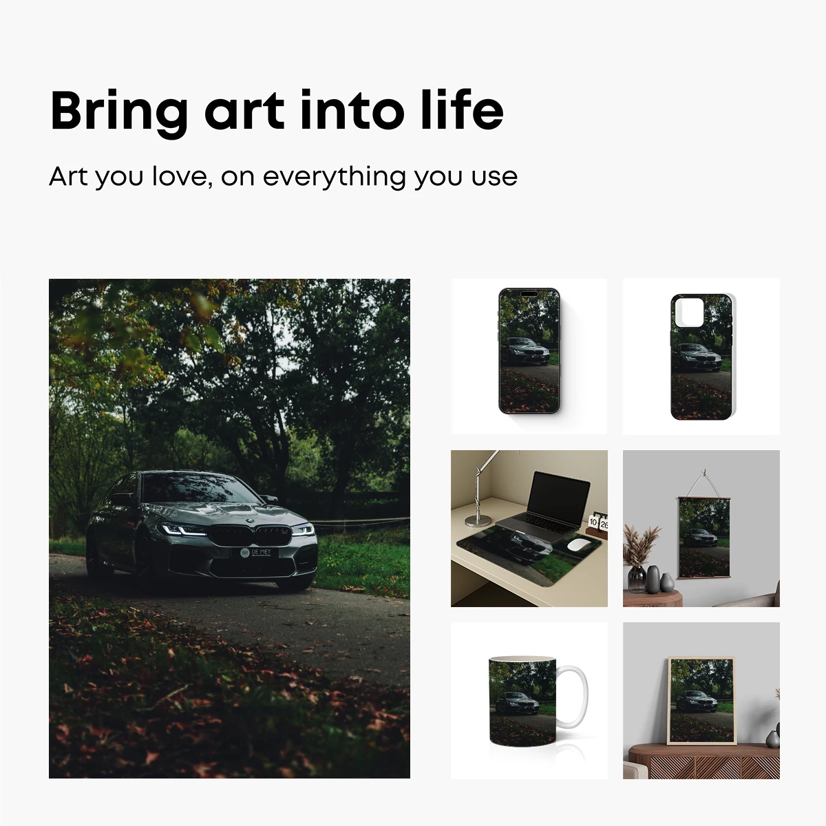 Autumnal Elegance: BMW in the Woods - Image 2