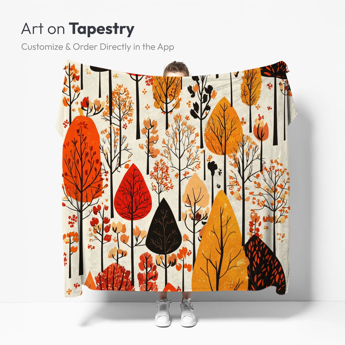 Autumnal Forest Symphony: Vibrant Leaf Canopy - Image 5