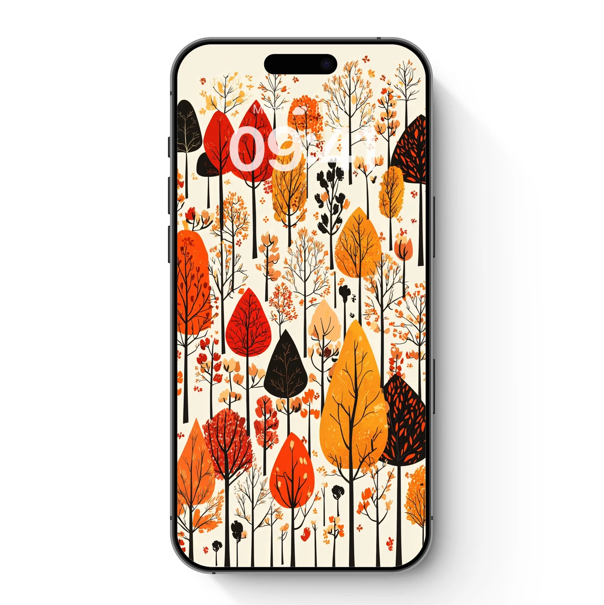 Autumnal Forest Symphony: Vibrant Leaf Canopy