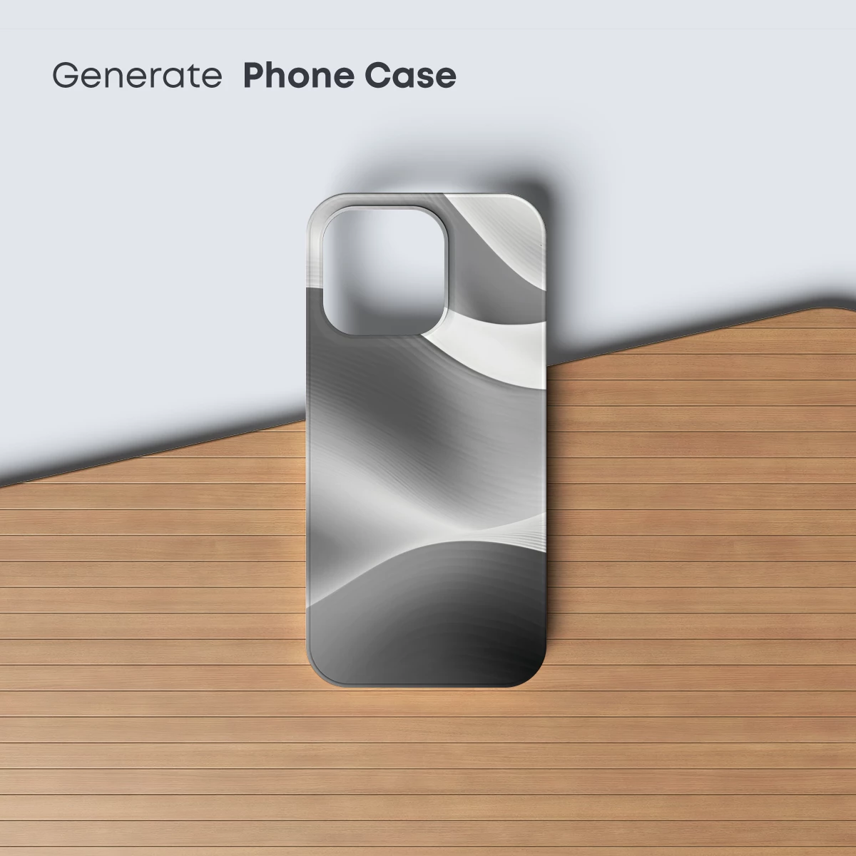 Elegant Gray Waves: A Symphony of Curves - Image 3