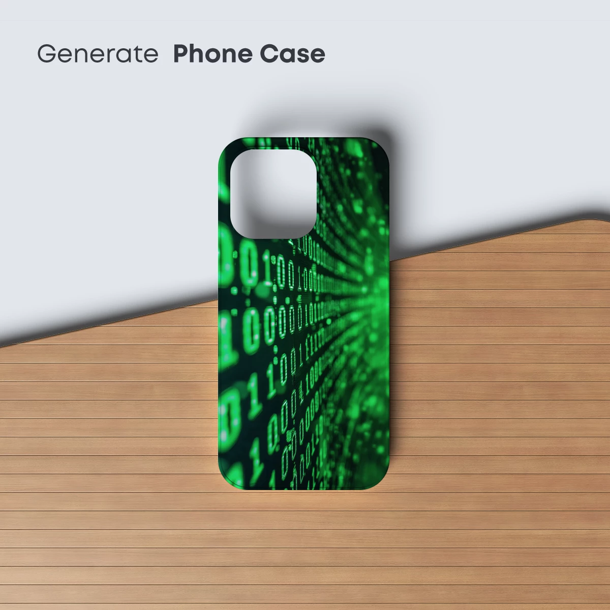 Binary Code Matrix: Green Digital Stream - Image 3