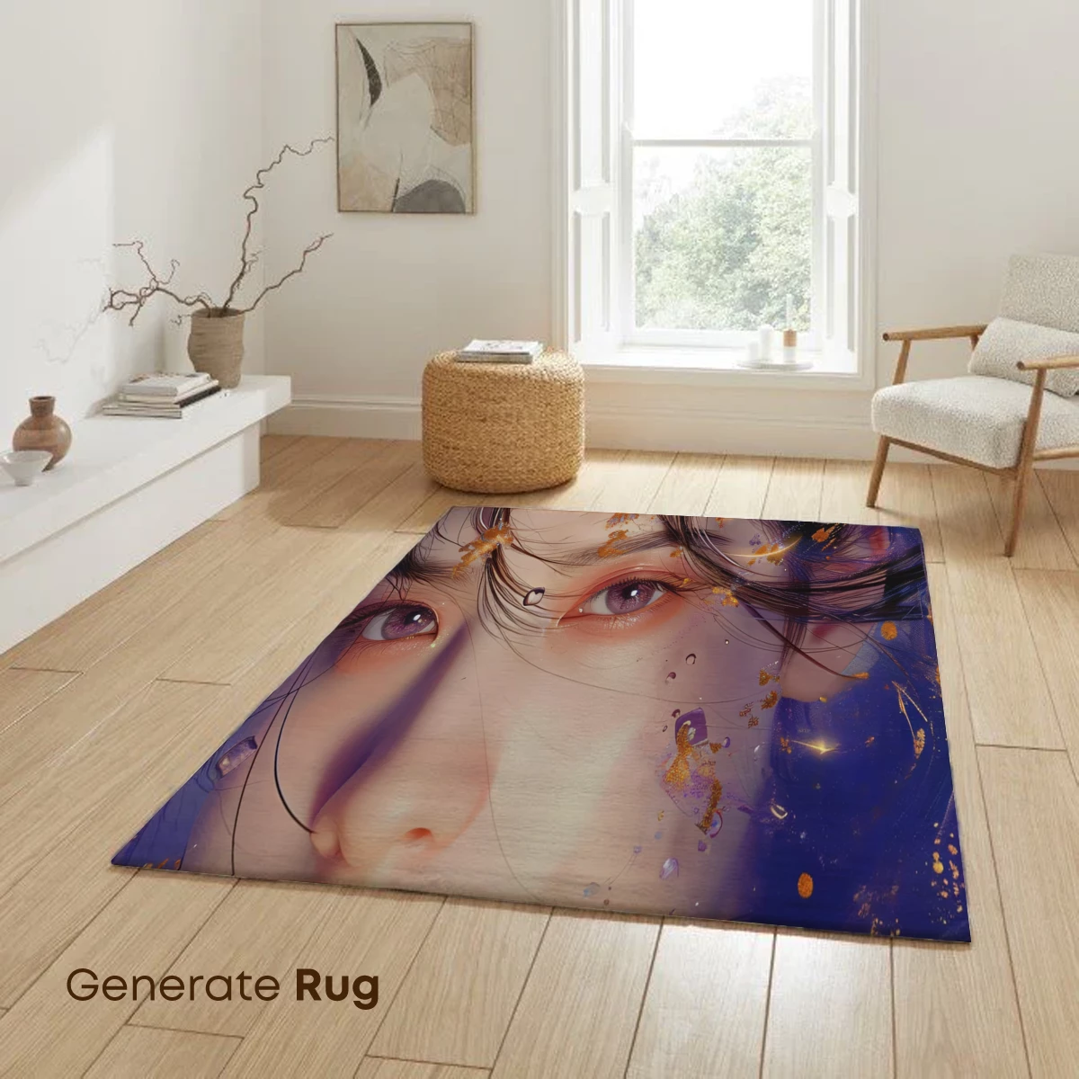 Ethereal Veil: Dreamlike Portrait in Purple Hues - Image 6