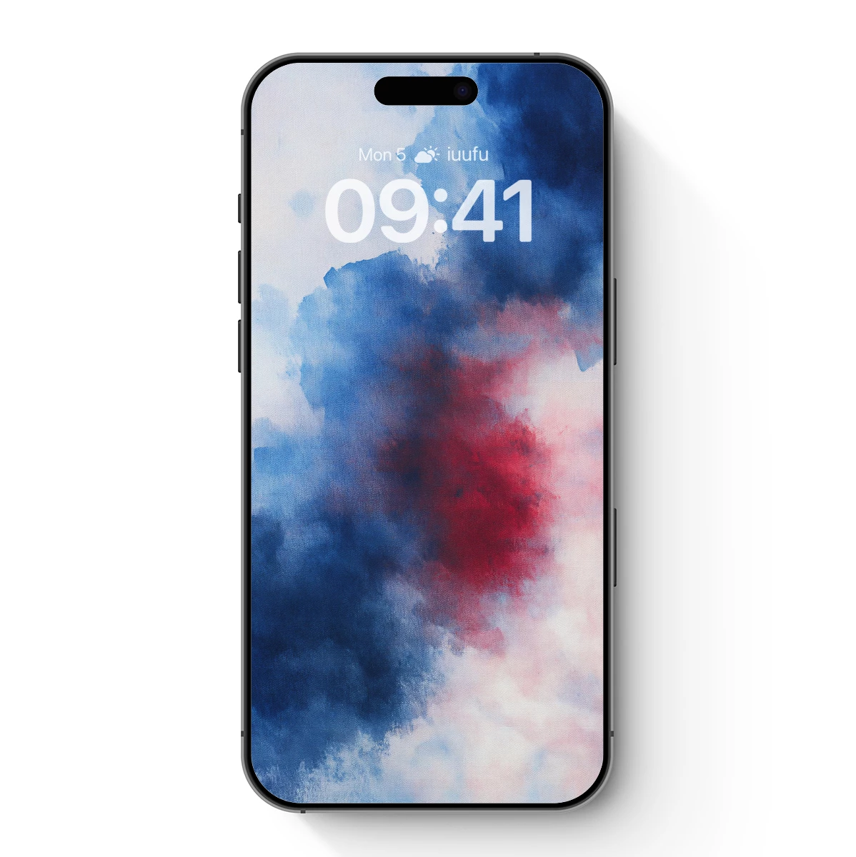 Abstract Clouds: Blue and Red Fusion