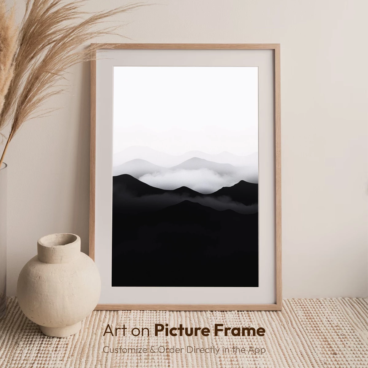 Misty Mountain Layers: A Monochrome Odyssey - Image 7