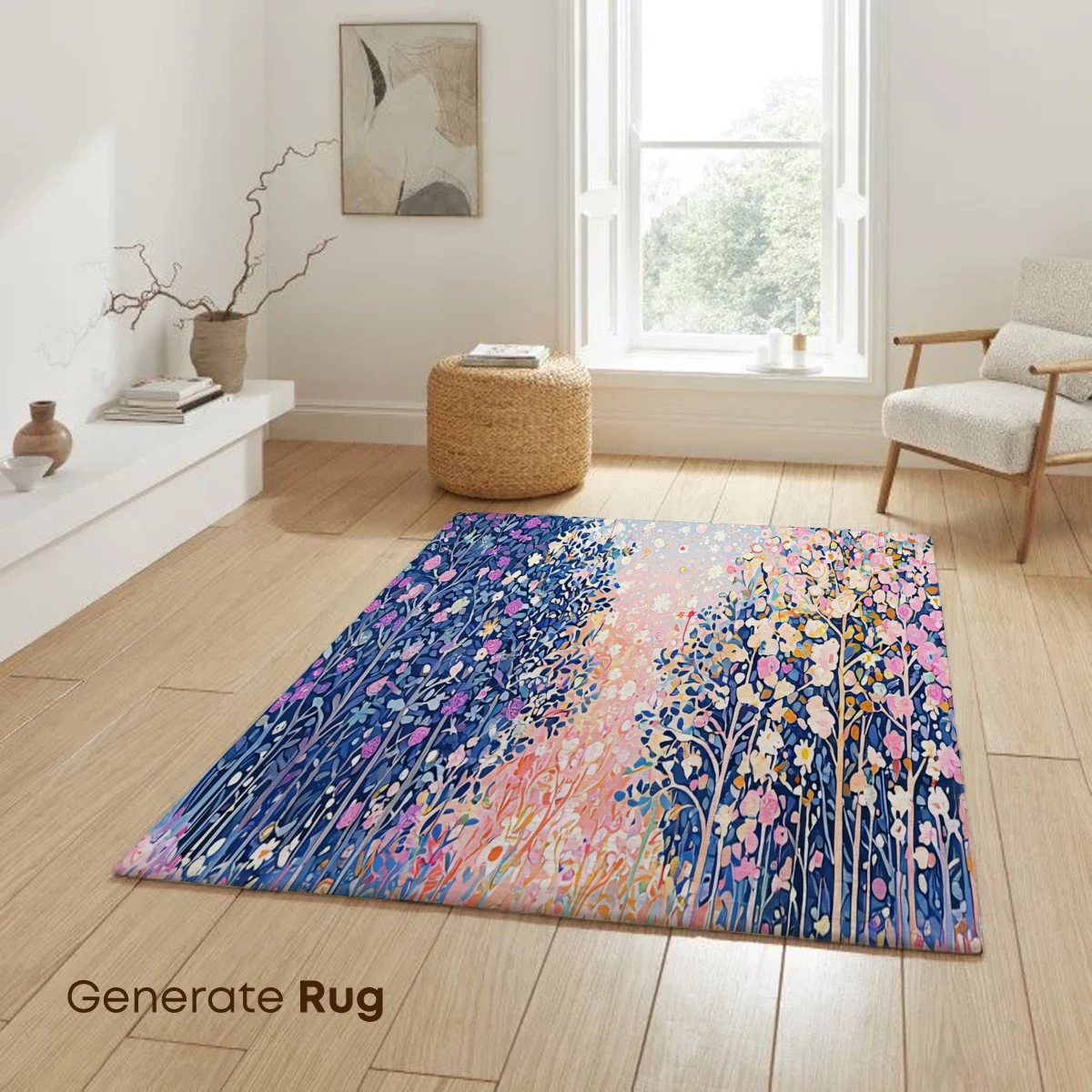 Enchanted Moonlit Floral Forest - Image 6