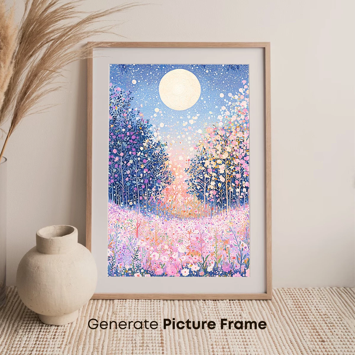 Enchanted Moonlit Floral Forest - Image 7