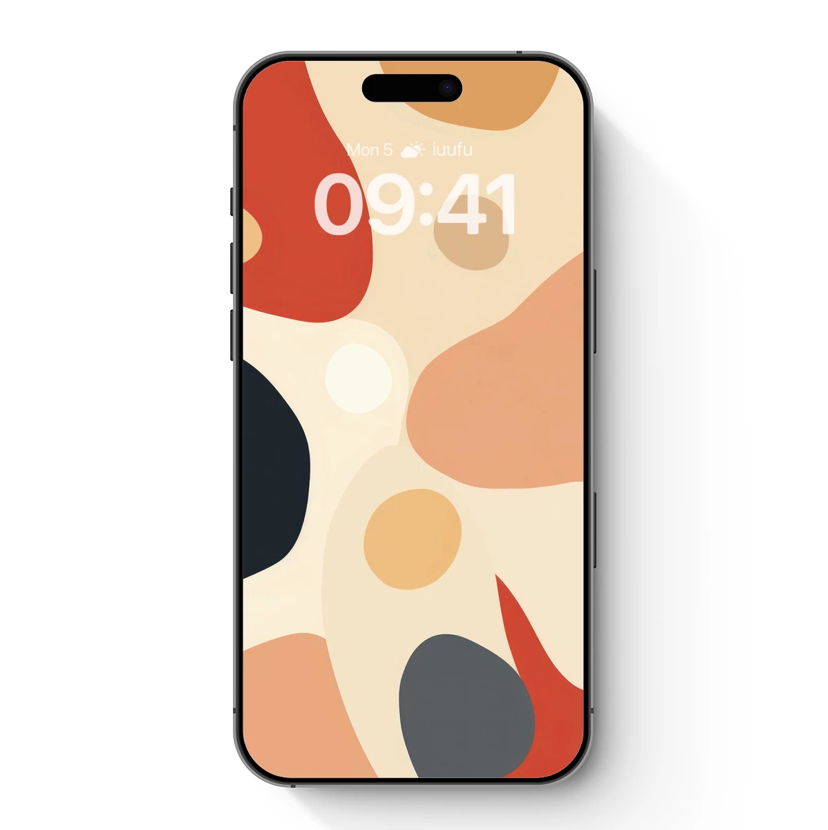 Abstract Fusion: Warm Tones and Organic Shapes