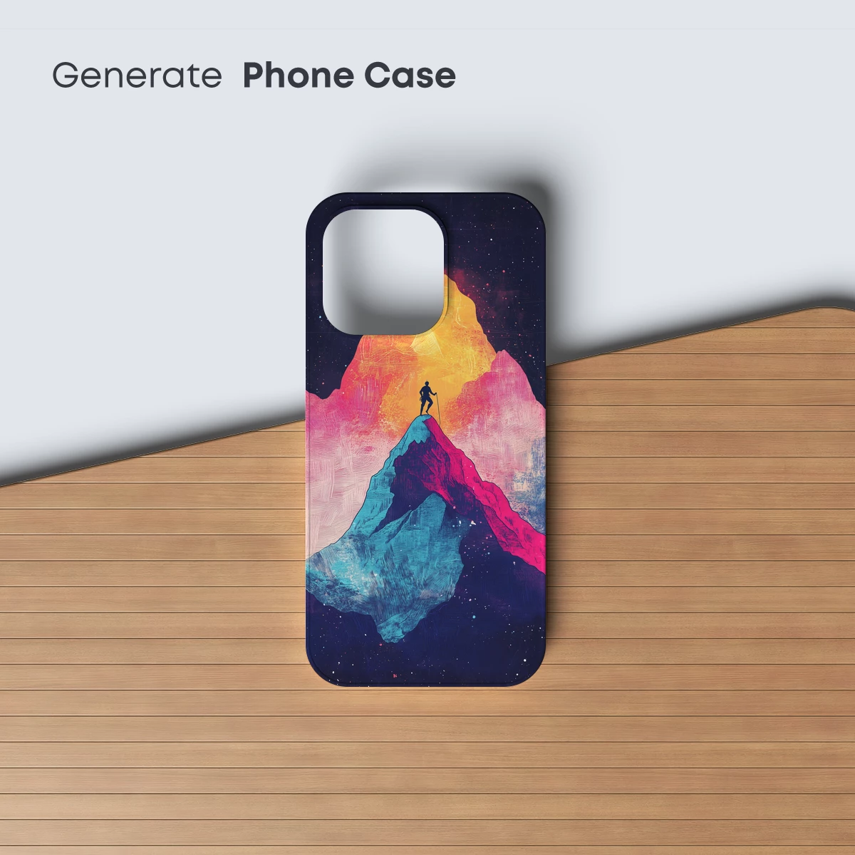 Cosmic Mountain Odyssey: A Climber's Dream - Image 3