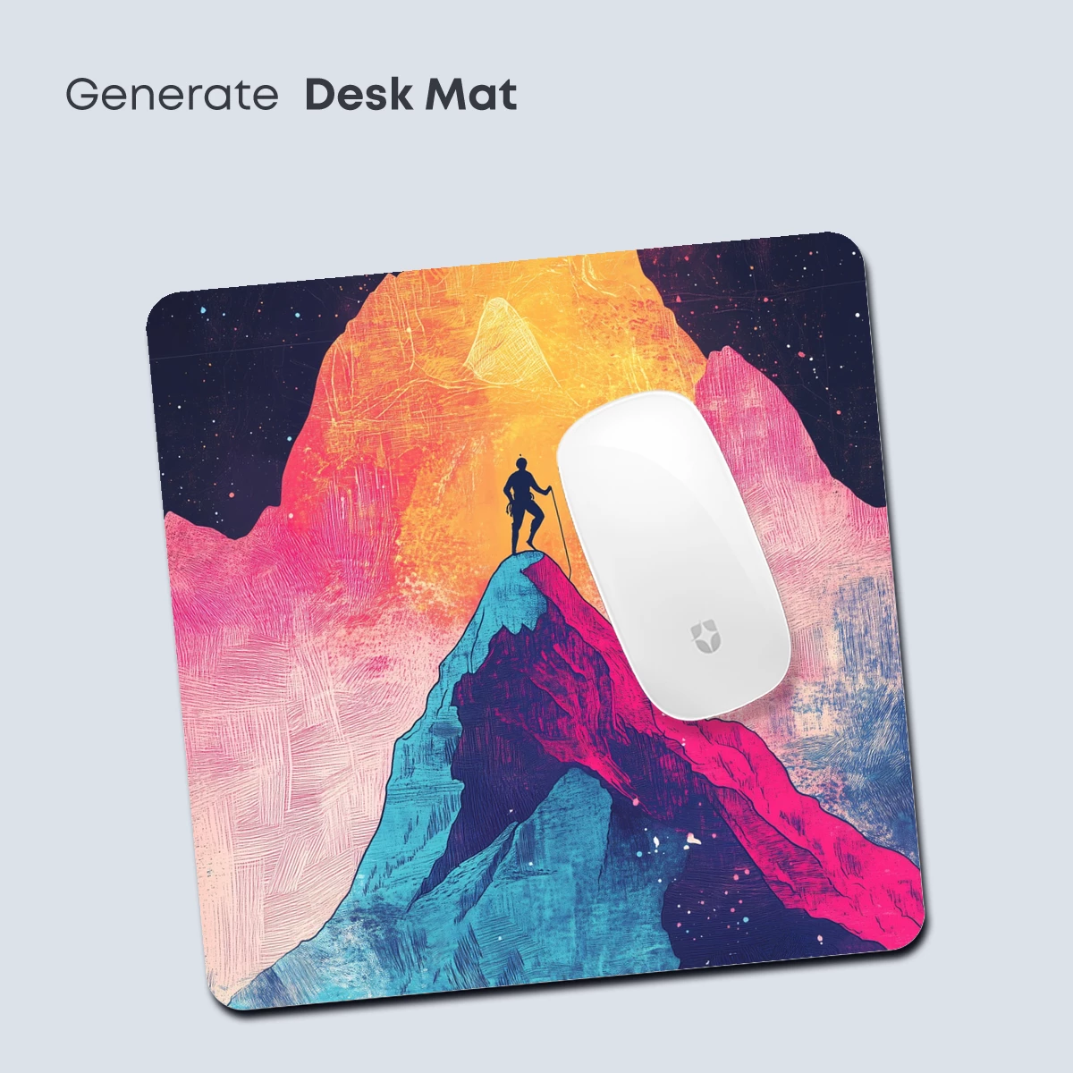 Cosmic Mountain Odyssey: A Climber's Dream - Image 4