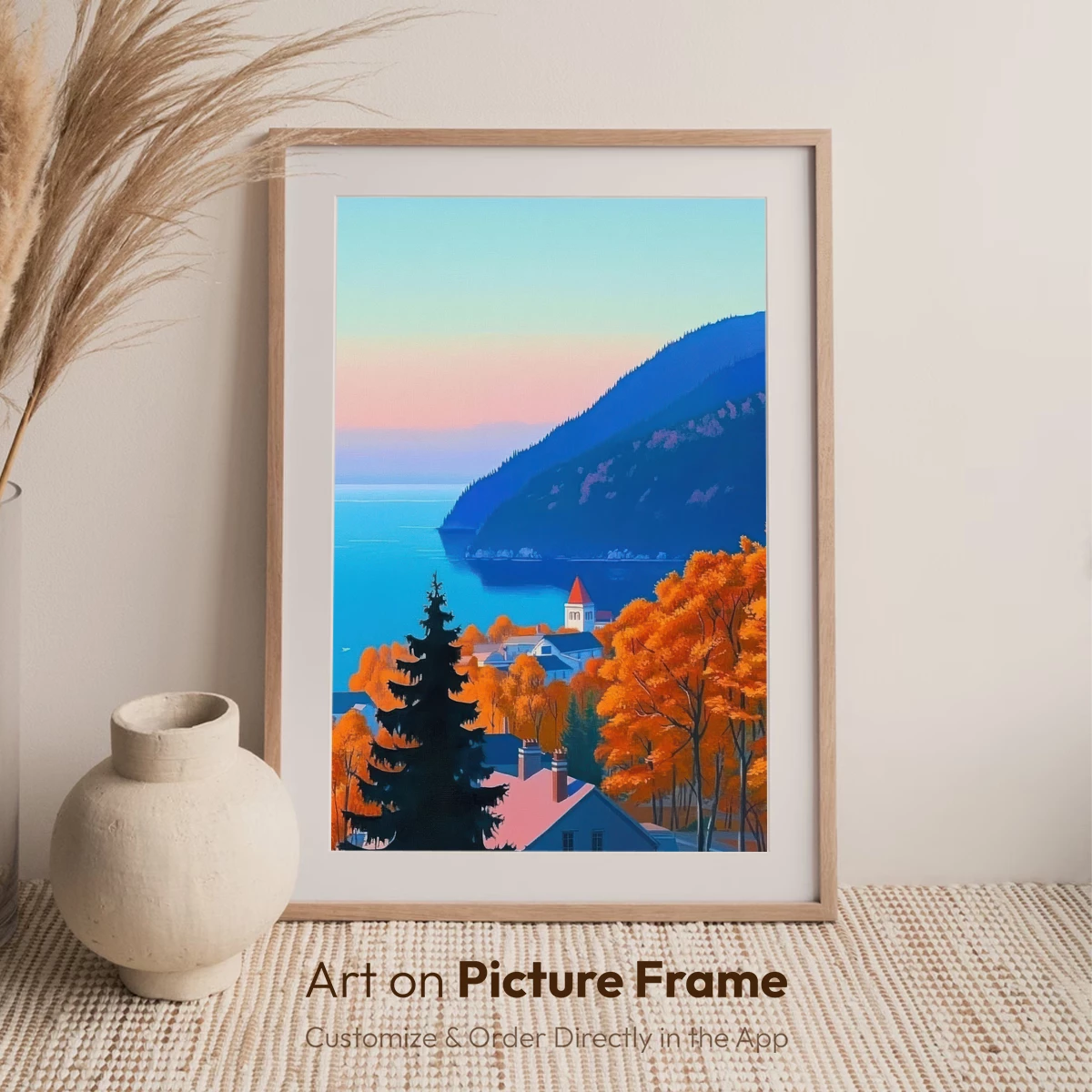 Autumnal Coastal Serenity: A Painterly Haven - Image 7