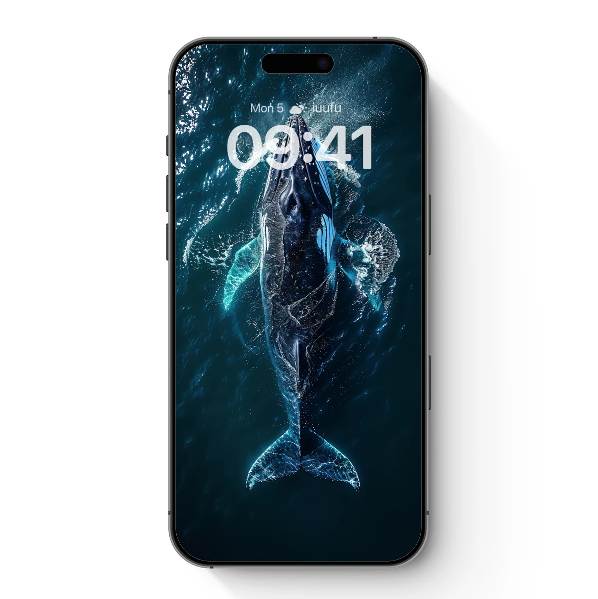 Ethereal Whale: Oceanic Symphony in Blue