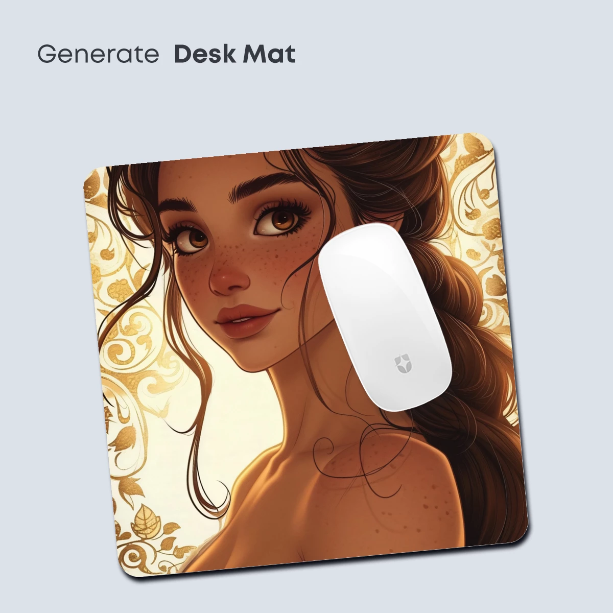 Elegant Renaissance Muse with Floral Crown - Image 4