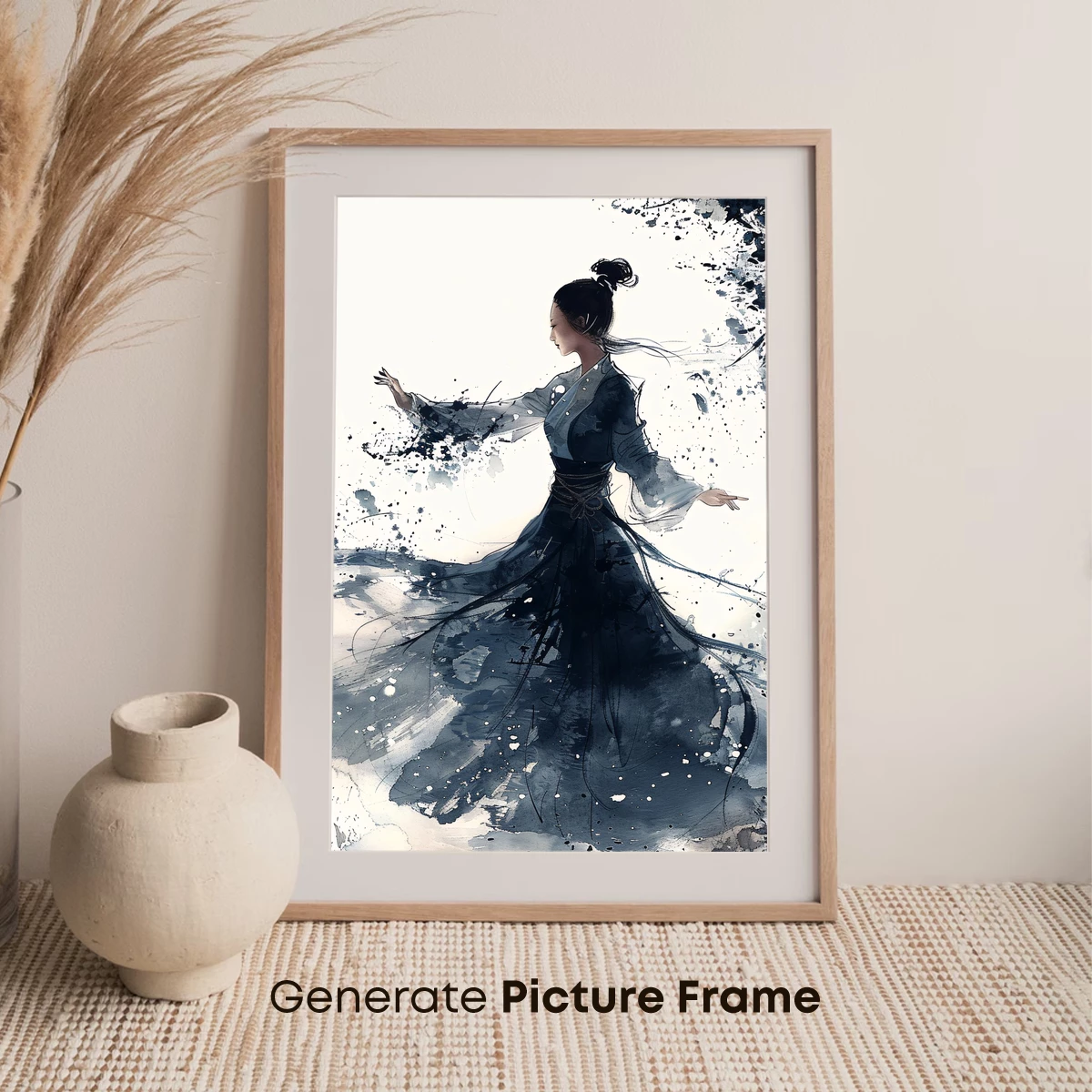 Ethereal Dance in Ink: A Watercolor Odyssey - Image 7