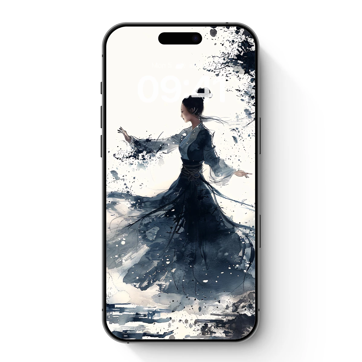 Ethereal Dance in Ink: A Watercolor Odyssey