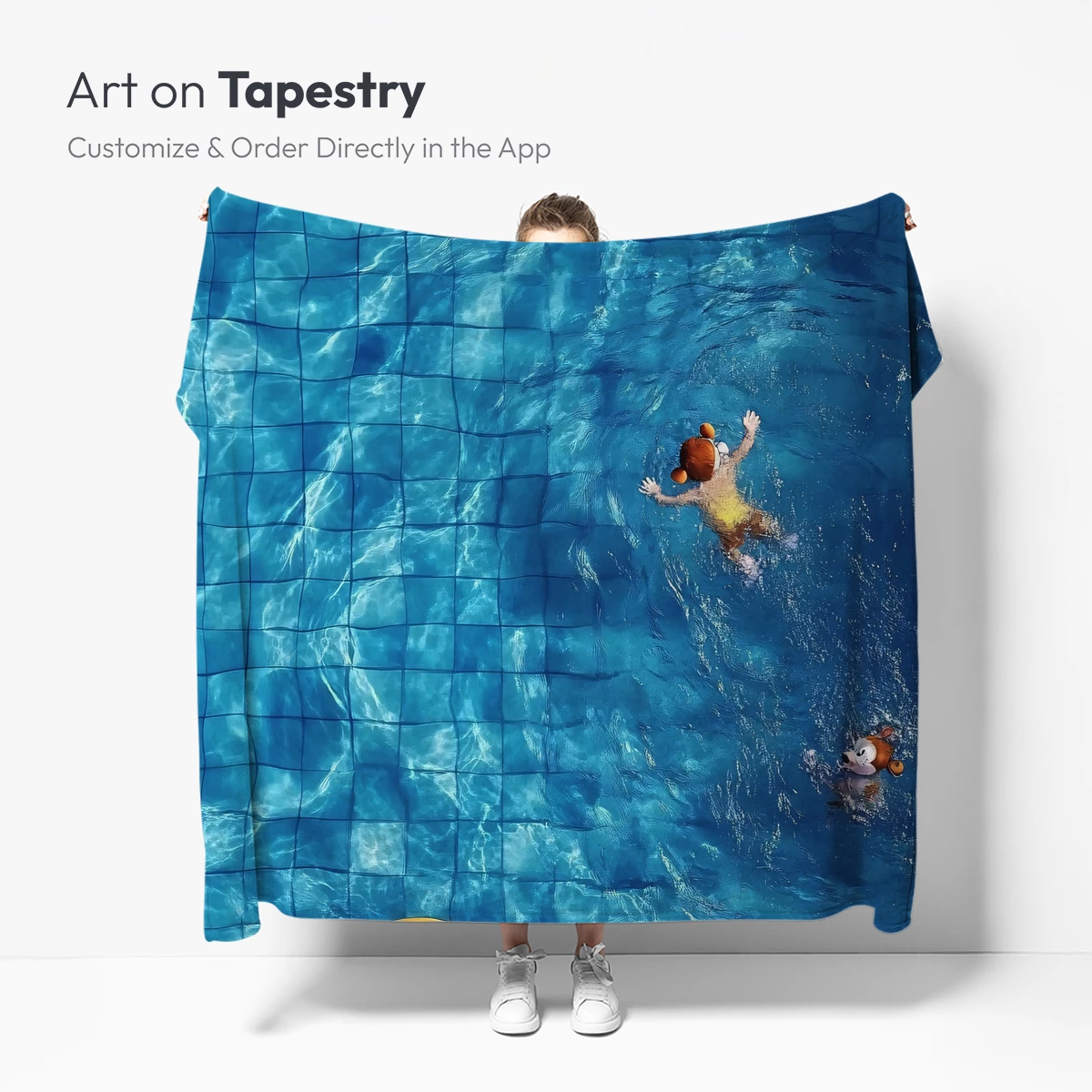 Aqua Serenity: Poolside Playfulness - Image 5