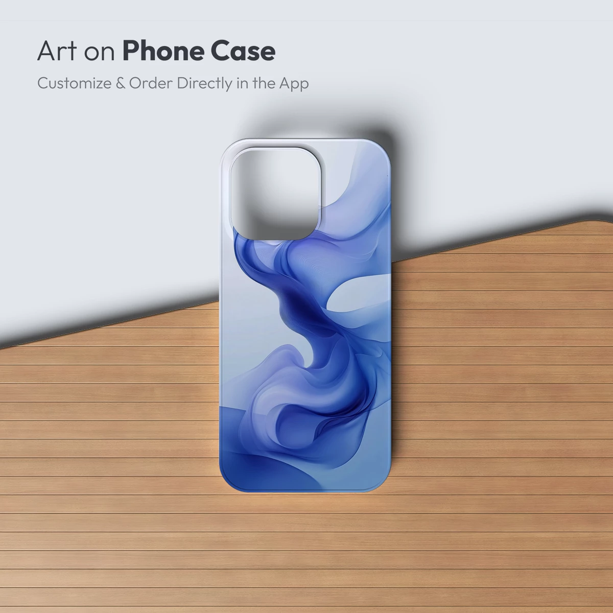 Ethereal Blue Whispers: Abstract Flow Art - Image 3