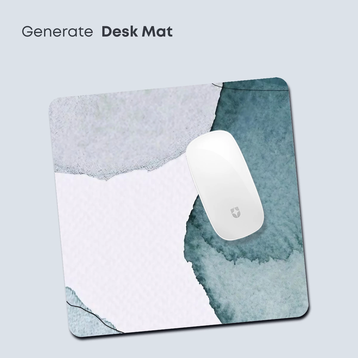 Abstract Watercolor Fusion: Teal and Gray Harmony - Image 4