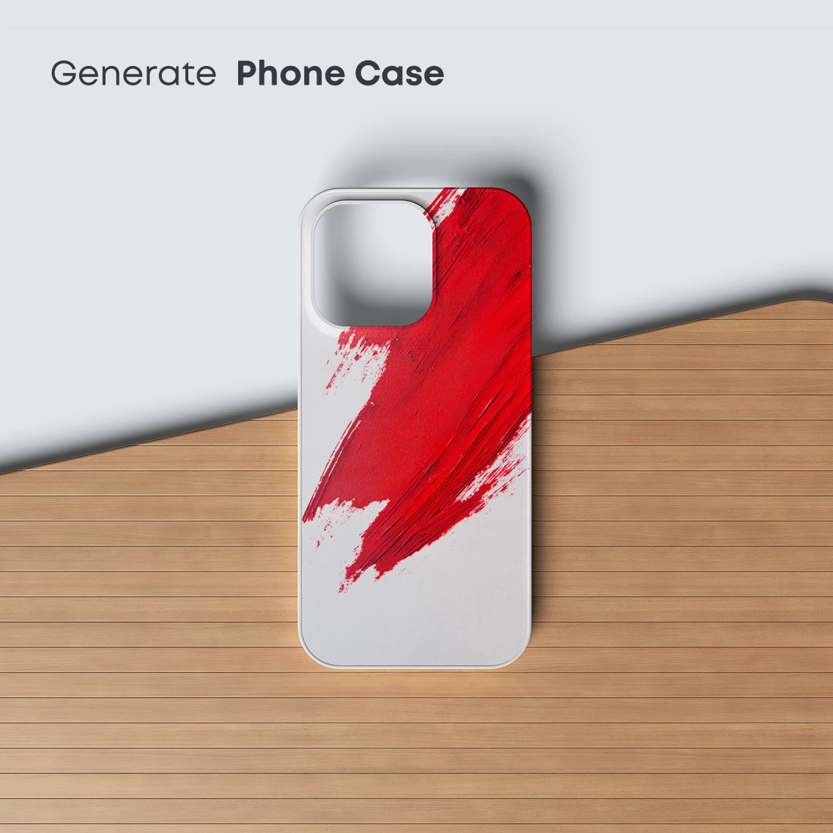 Bold Red Brushstroke: Abstract Artistry - Image 3