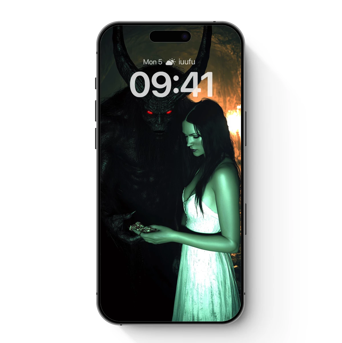 Eternal Pact: Demon and Maiden in Moonlit Forest