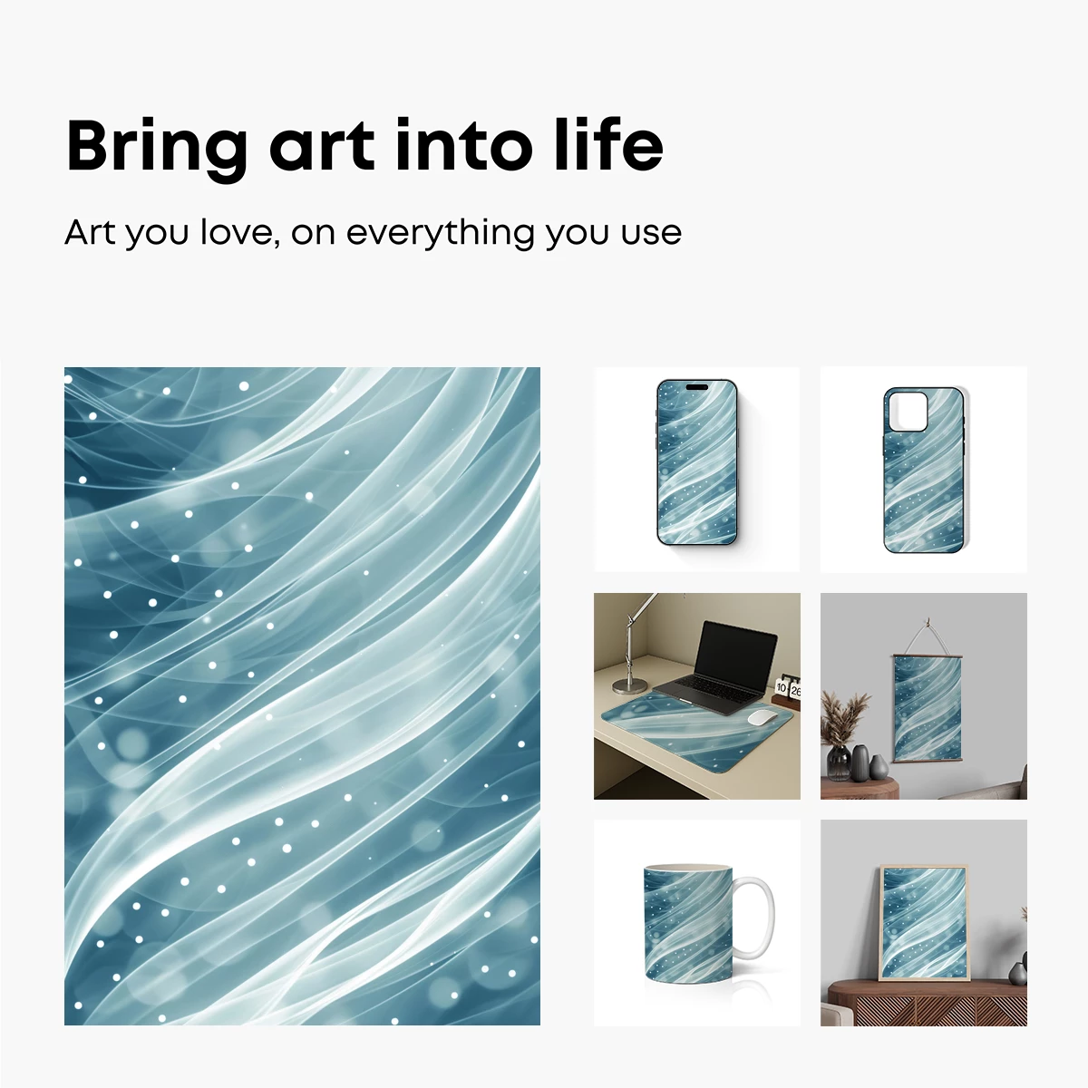 Ethereal Silk Waves: A Dance of Light and Flow - Image 2