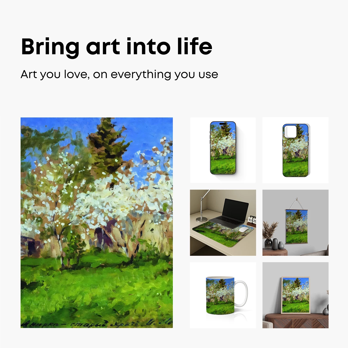 Blossom Bliss: Impressionist Orchard in Spring - Image 2