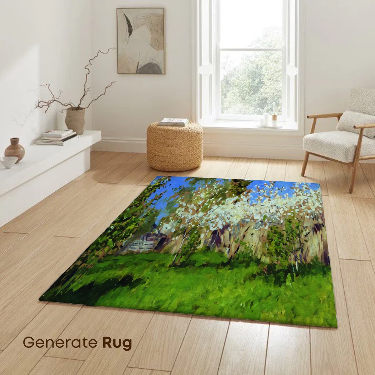 Blossom Bliss: Impressionist Orchard in Spring - Image 6