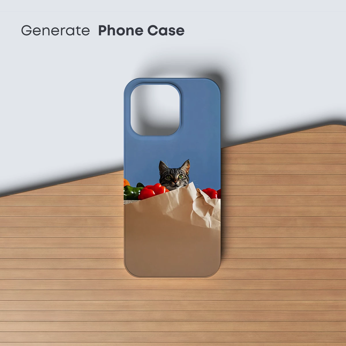 Curious Cat in a Bag of Peppers - Image 3