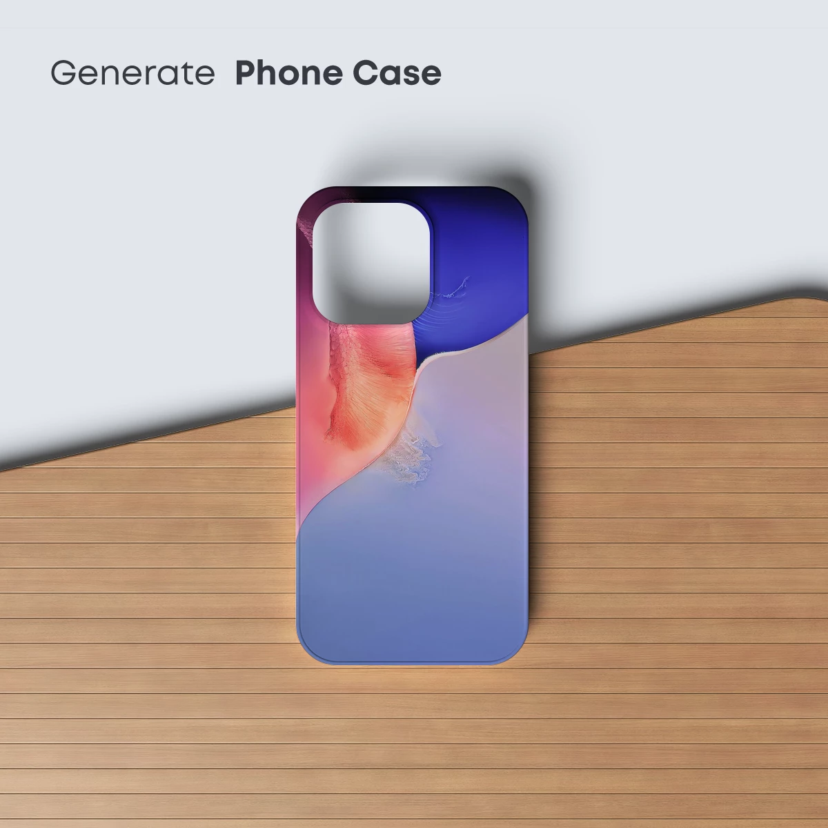 Abstract Fusion: Pink and Blue Waves - Image 3