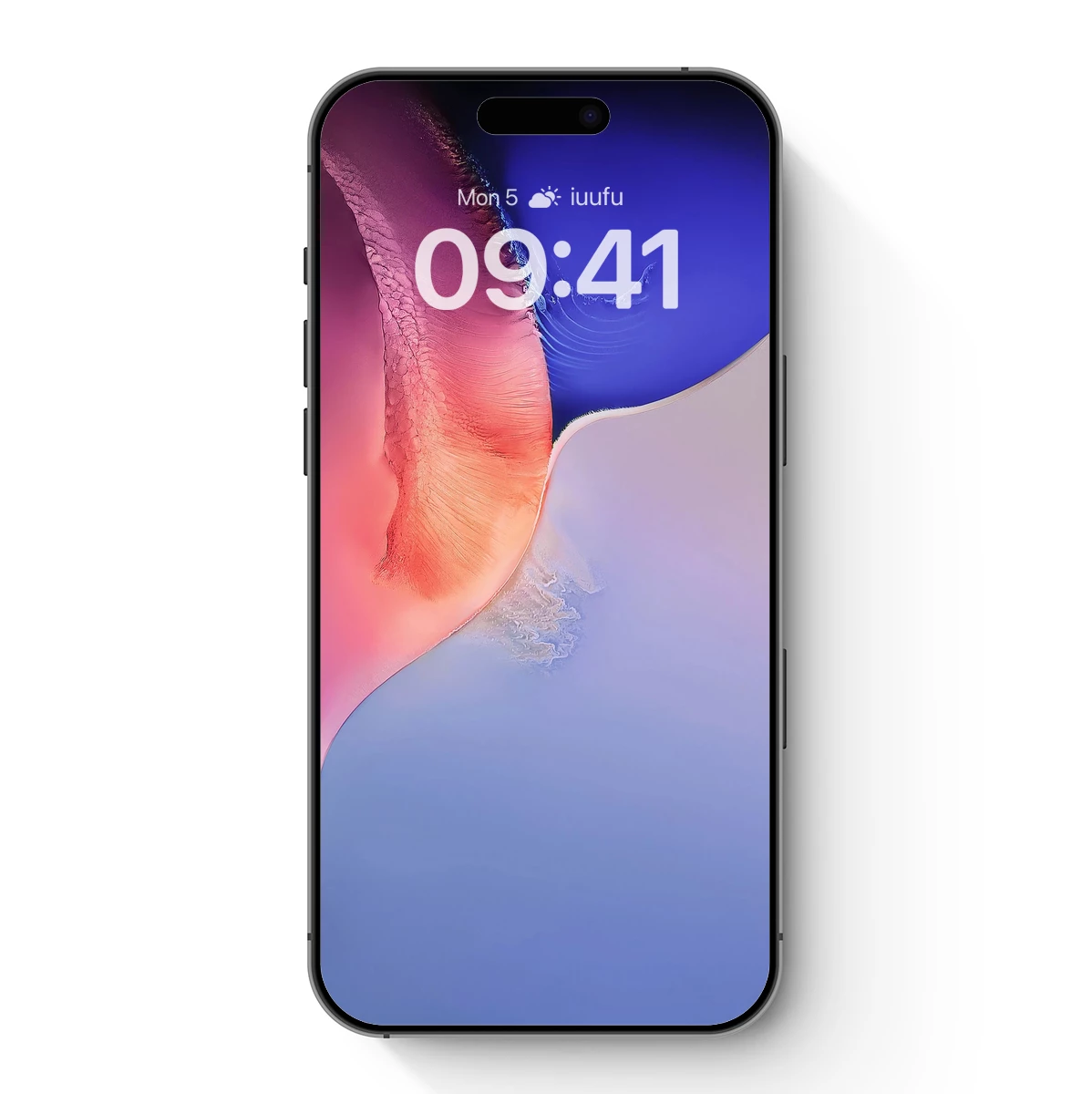 Abstract Fusion: Pink and Blue Waves