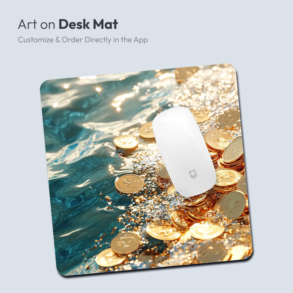 Golden Coins Ripple in Sunlit Waters - Image 3