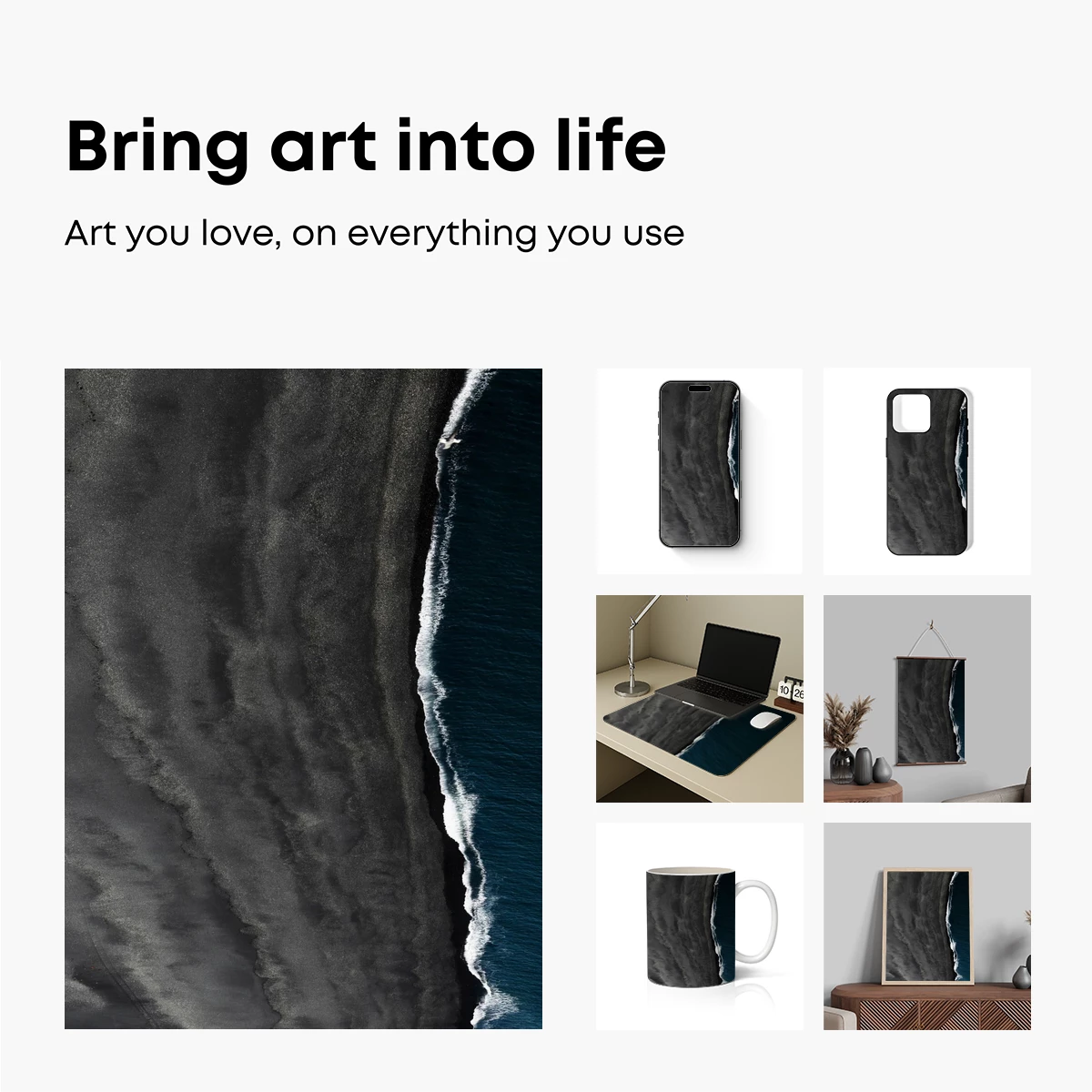 Eternal Shoreline: Dark Sands and Deep Waters - Image 2