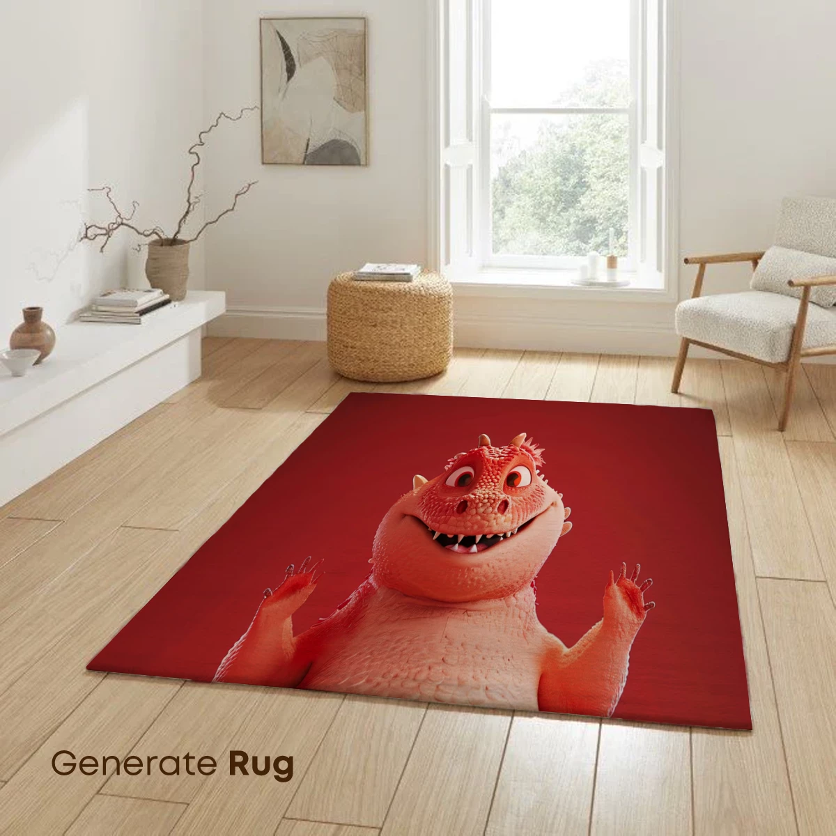 Chubby Dragon Delight: Whimsical Cartoon Creature - Image 6