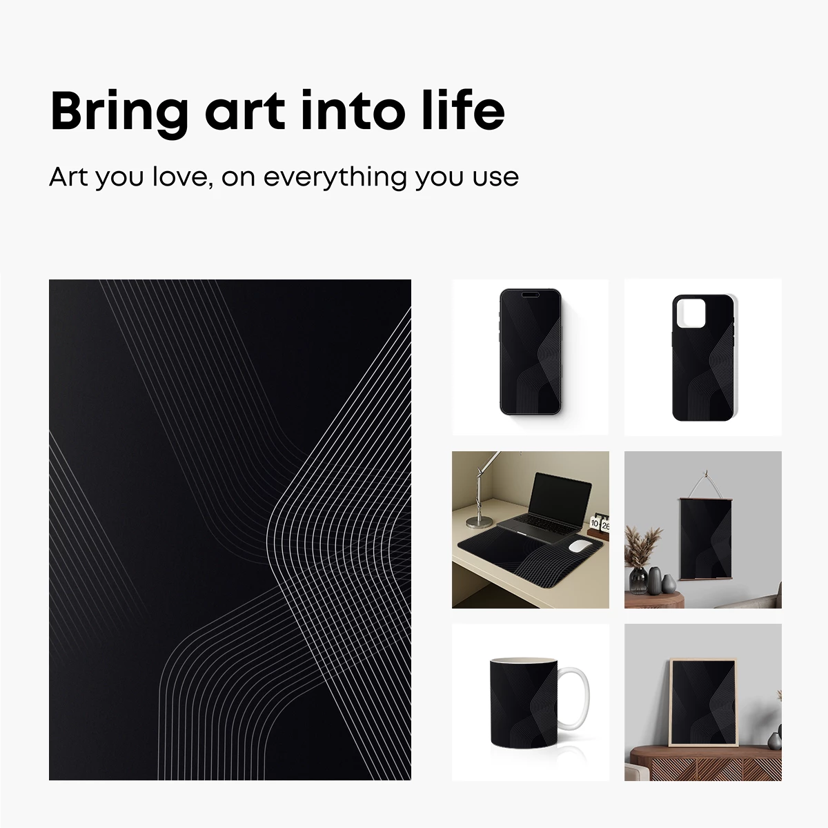 Elegant Curves in Monochrome - Image 2