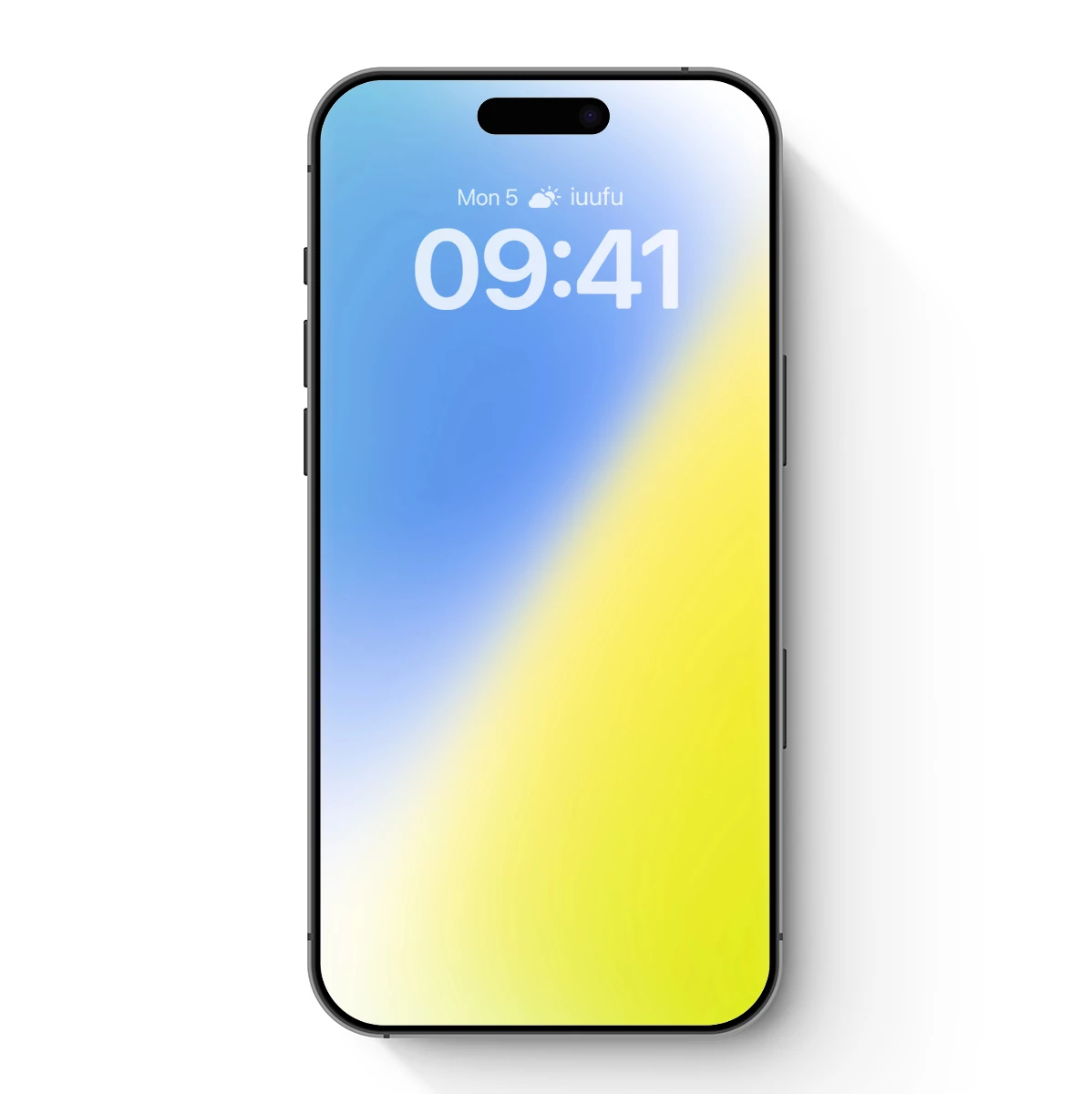 Diagonal Dawn: Blue and Yellow Gradient Harmony