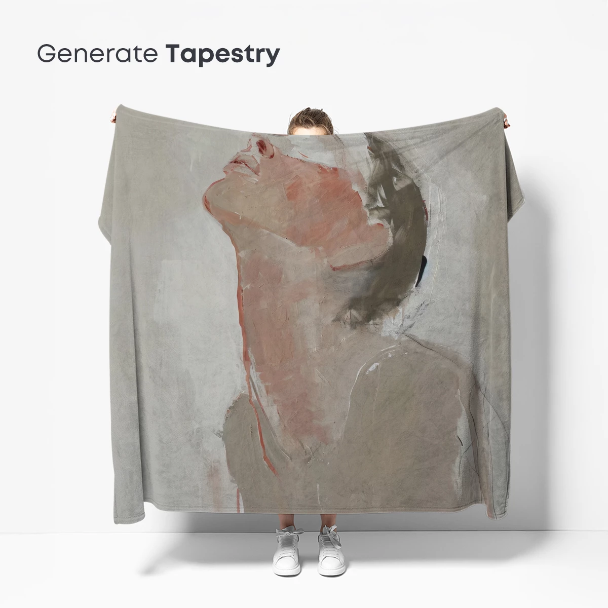 Ethereal Ascension: Abstract Portrait in Soft Tones - Image 5