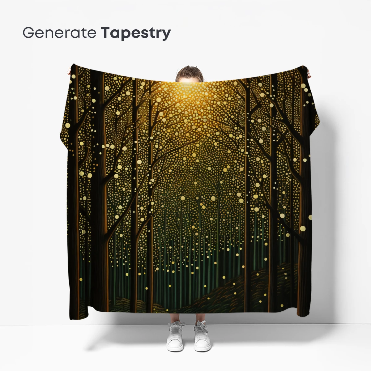 Enchanted Forest Glow: A Luminous Night Scene - Image 5