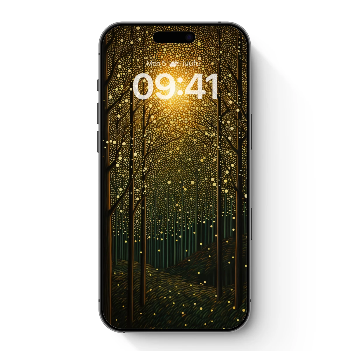 Enchanted Forest Glow: A Luminous Night Scene