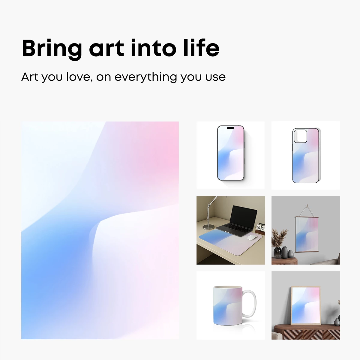 Gradient Flow: Ethereal Waves in Pastel Harmony - Image 2