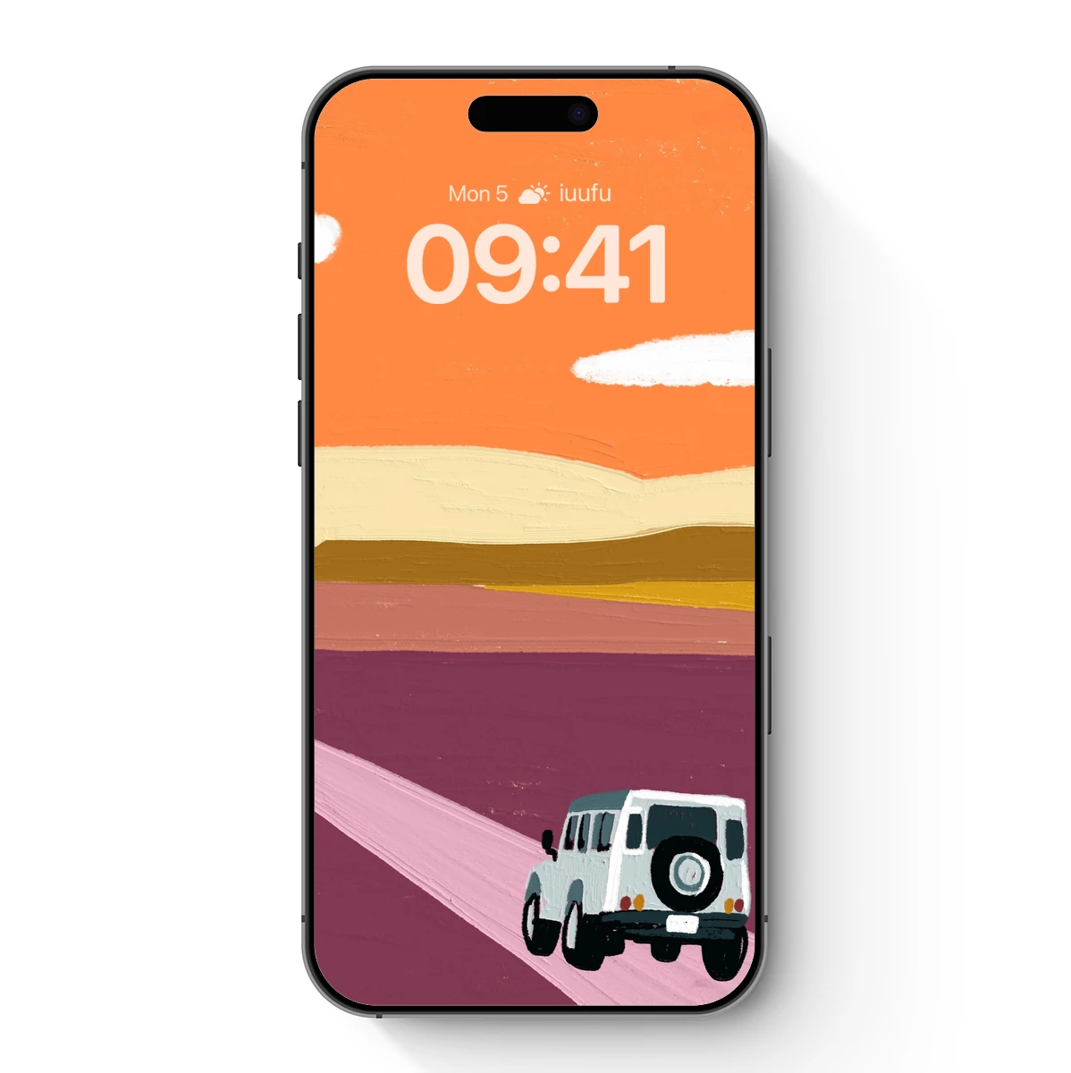 Desert Odyssey: SUV Journey Under Orange Skies Desert Odyssey: SUV Journey Under Orange Skies