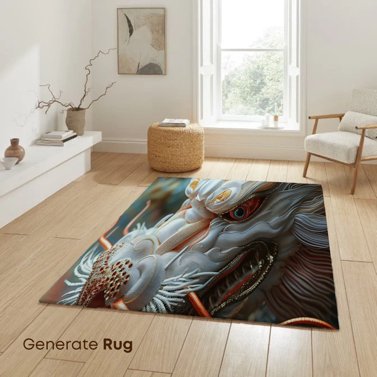 Ethereal Dragon Majesty: Intricate Silk Embroidery Art - Image 6