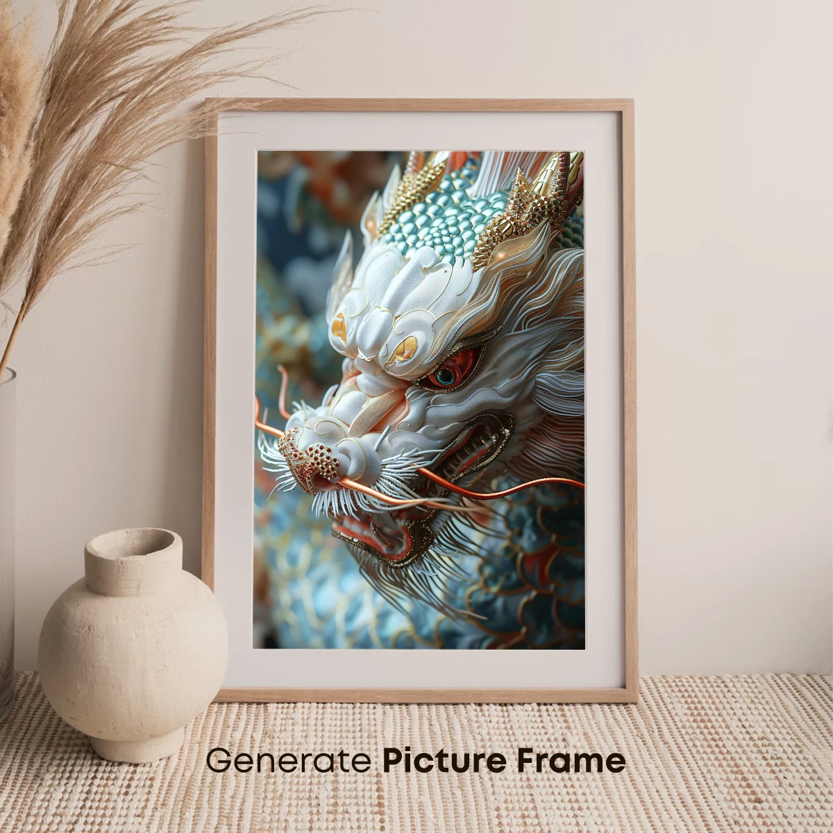 Ethereal Dragon Majesty: Intricate Silk Embroidery Art - Image 7