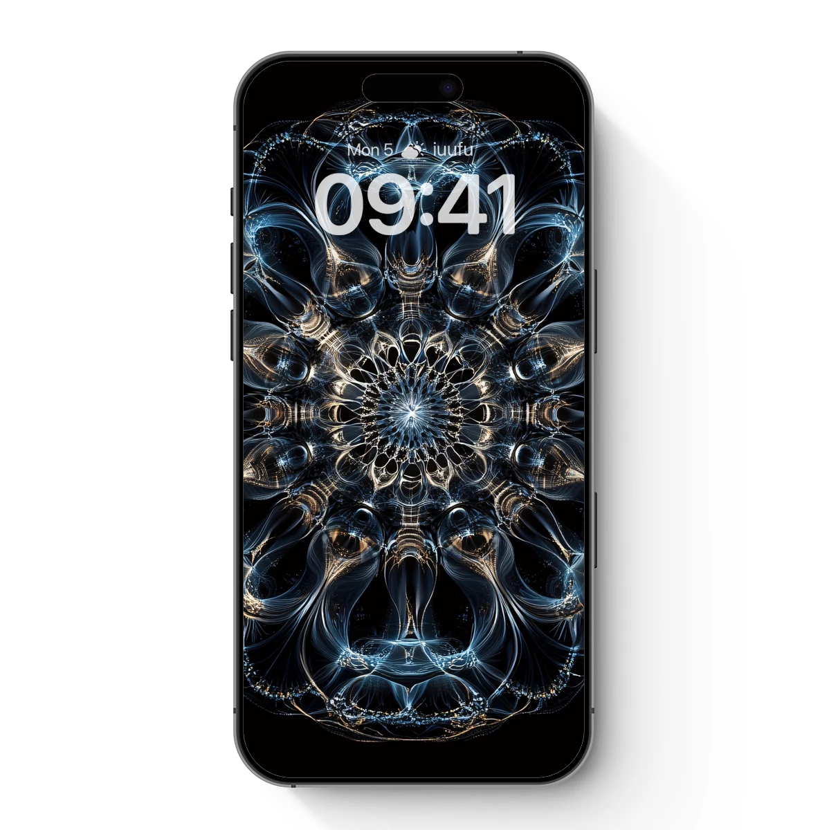 Fractal Mandala: Cosmic Symphony in Blue