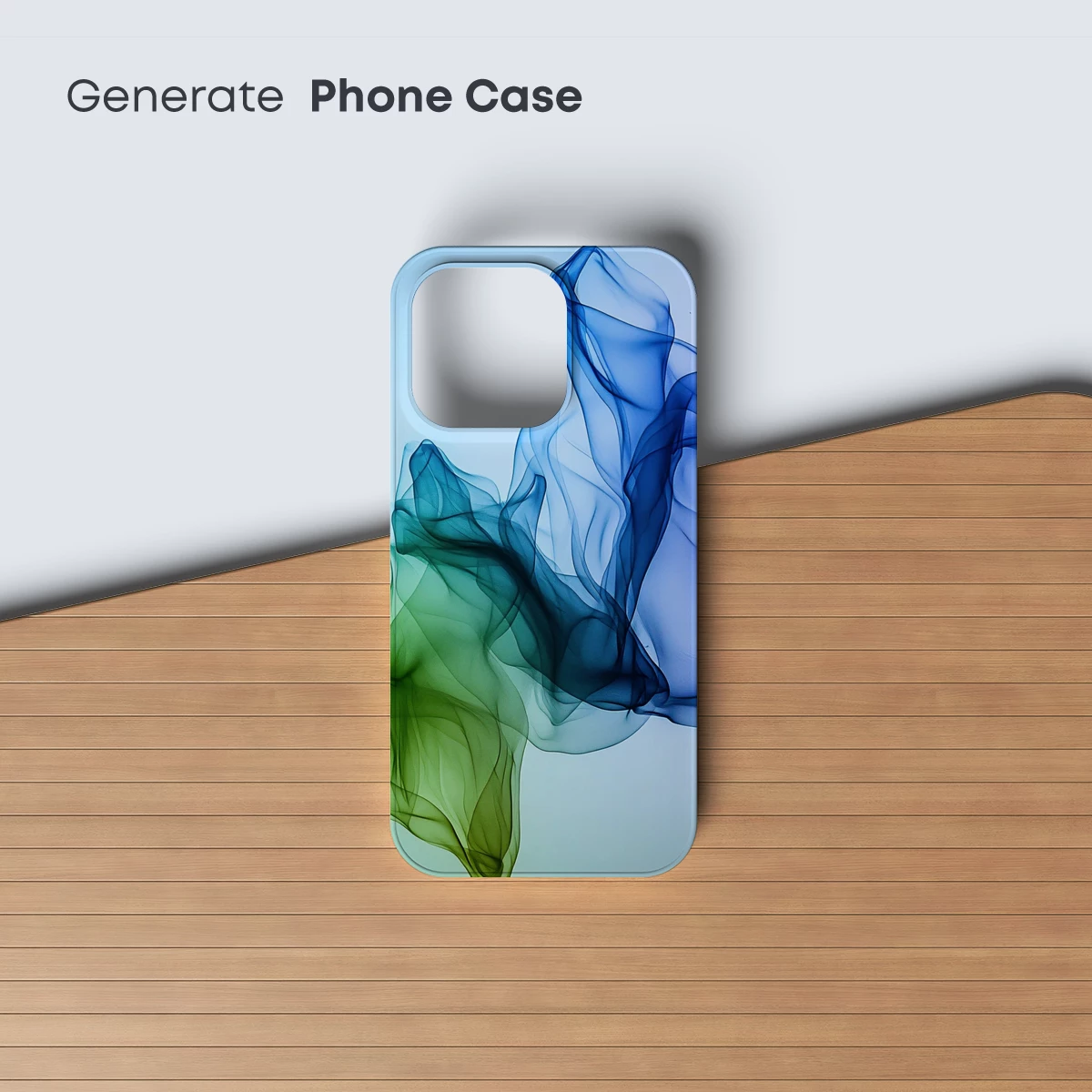 Ethereal Smoke Dance: Blue and Green Fusion - Image 3