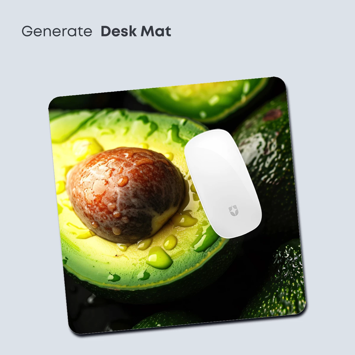 Avocado Elegance: Vibrant Halves in Dewy Detail - Image 4