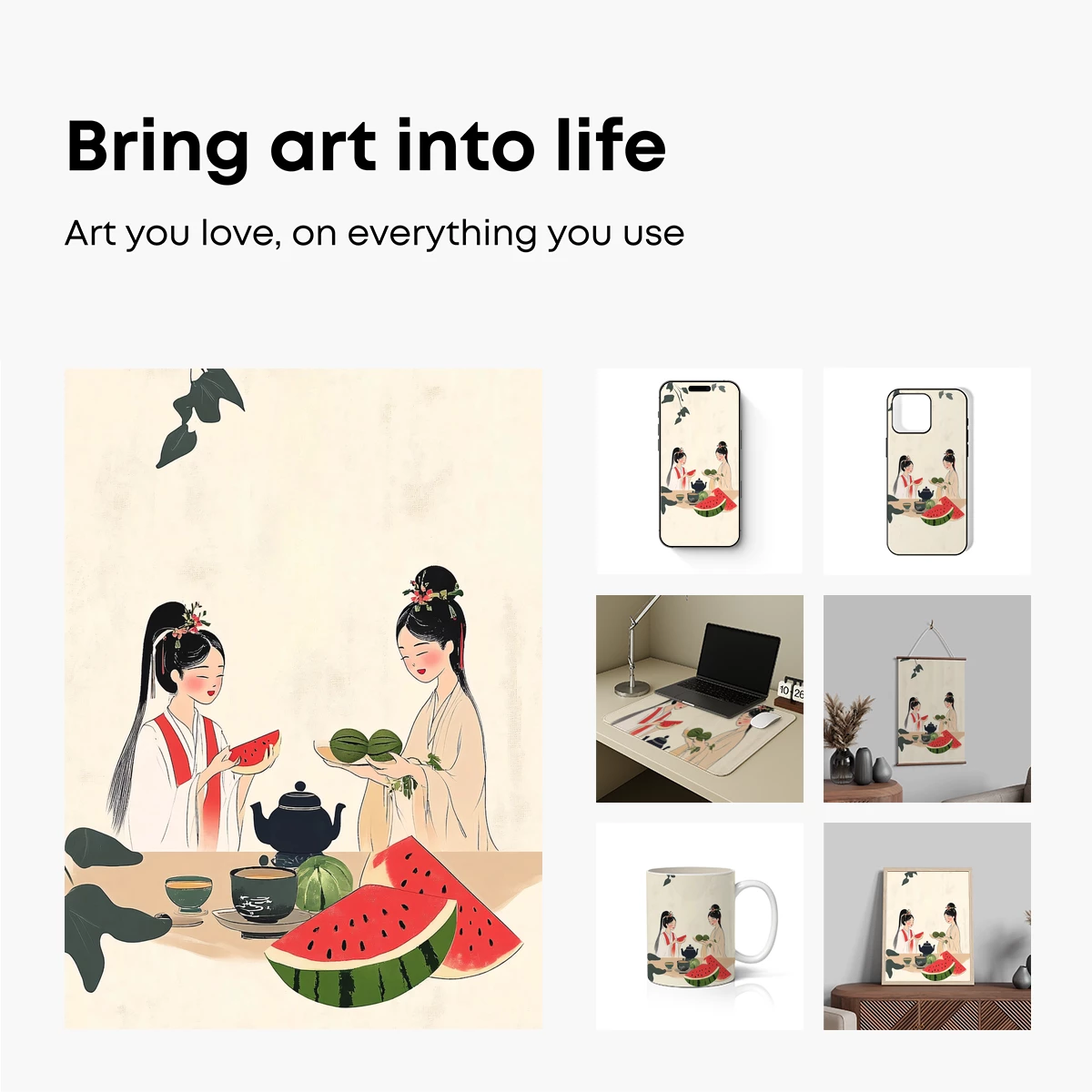 Elegant Tea Time: Ancient Charm Meets Modern Artistry - Image 2